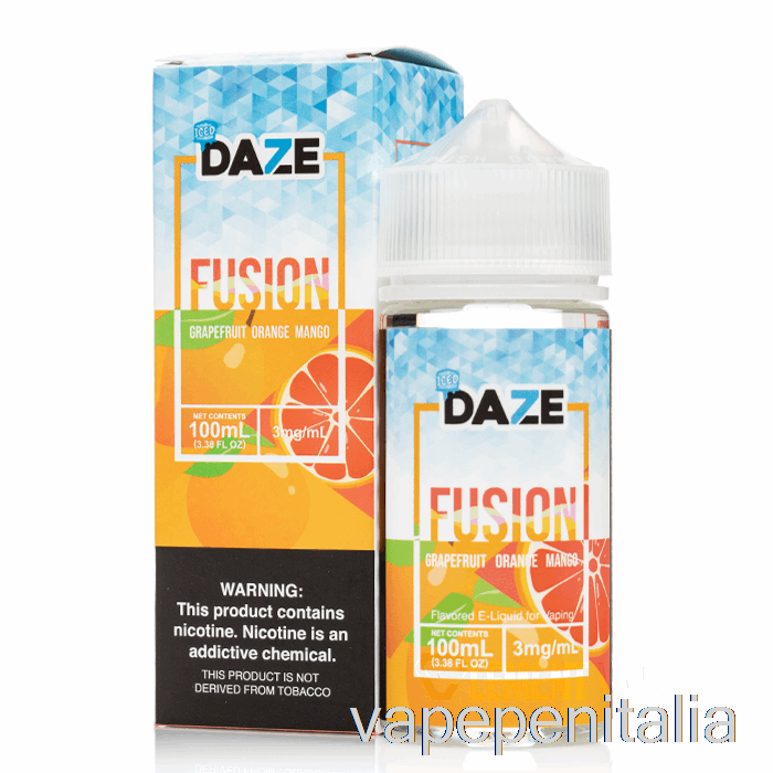 Vape Italia Pompelmo Ghiacciato Arancia Mango - 7 Daze Fusion - 100ml 0mg